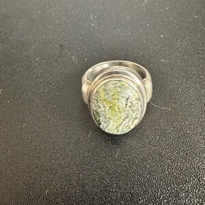 Chunky Green Stone Ring